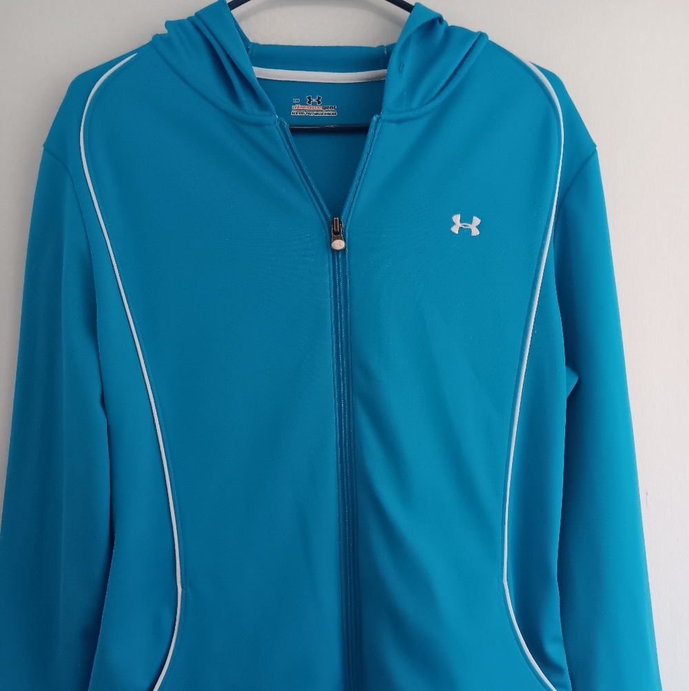 Womens Under Armour Teal Full-Zip Jacket